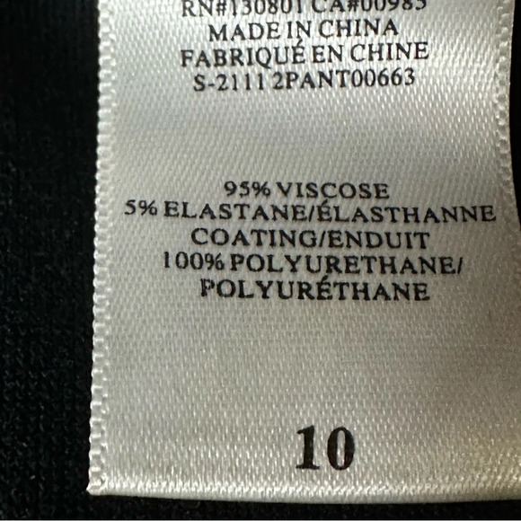 A.L.C Emile Faux Leather High Waist Leggings. Sz: 10 - Picture 6 of 7